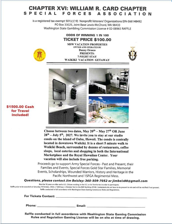 2026 condo raffle