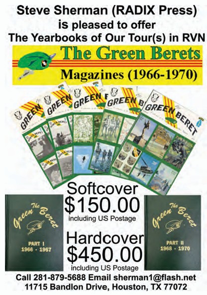 The Green Beret Magazine set from 1966-1970