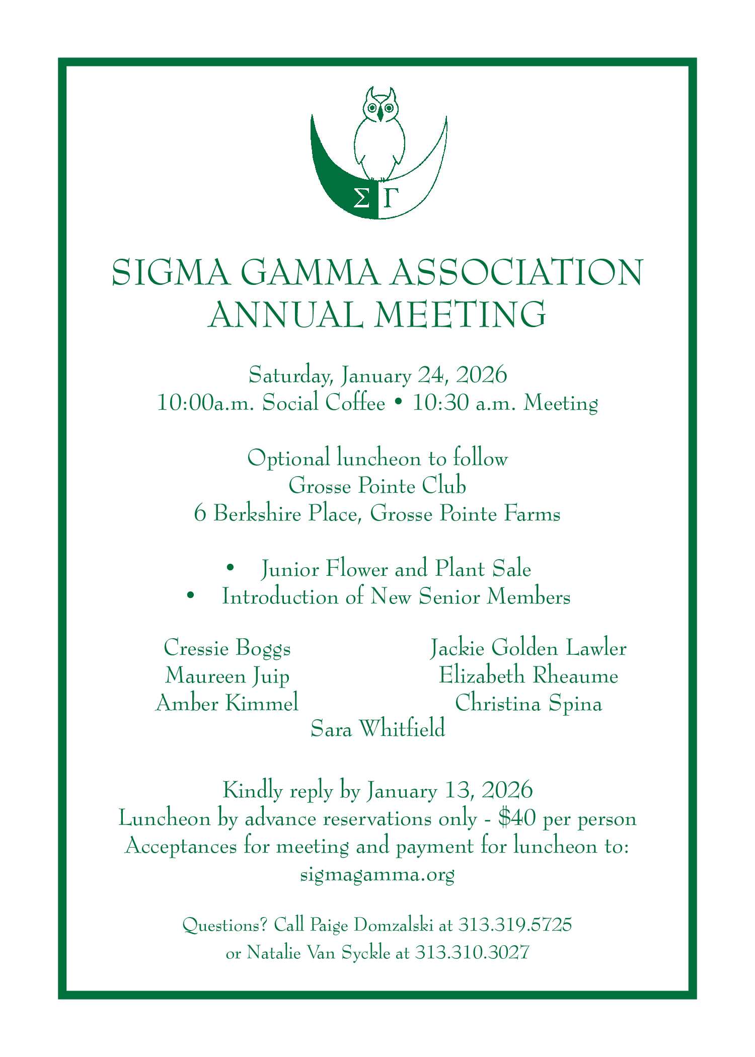 Annual Meeting Invitation 2026