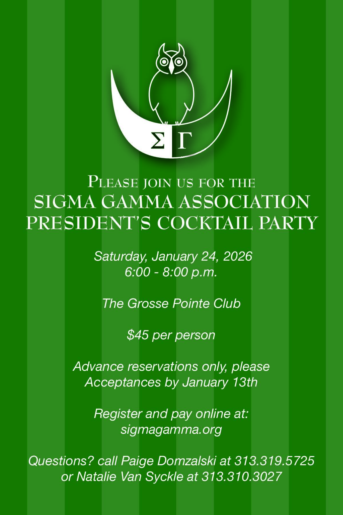 Presidents Cocktail Party Invitation 2026