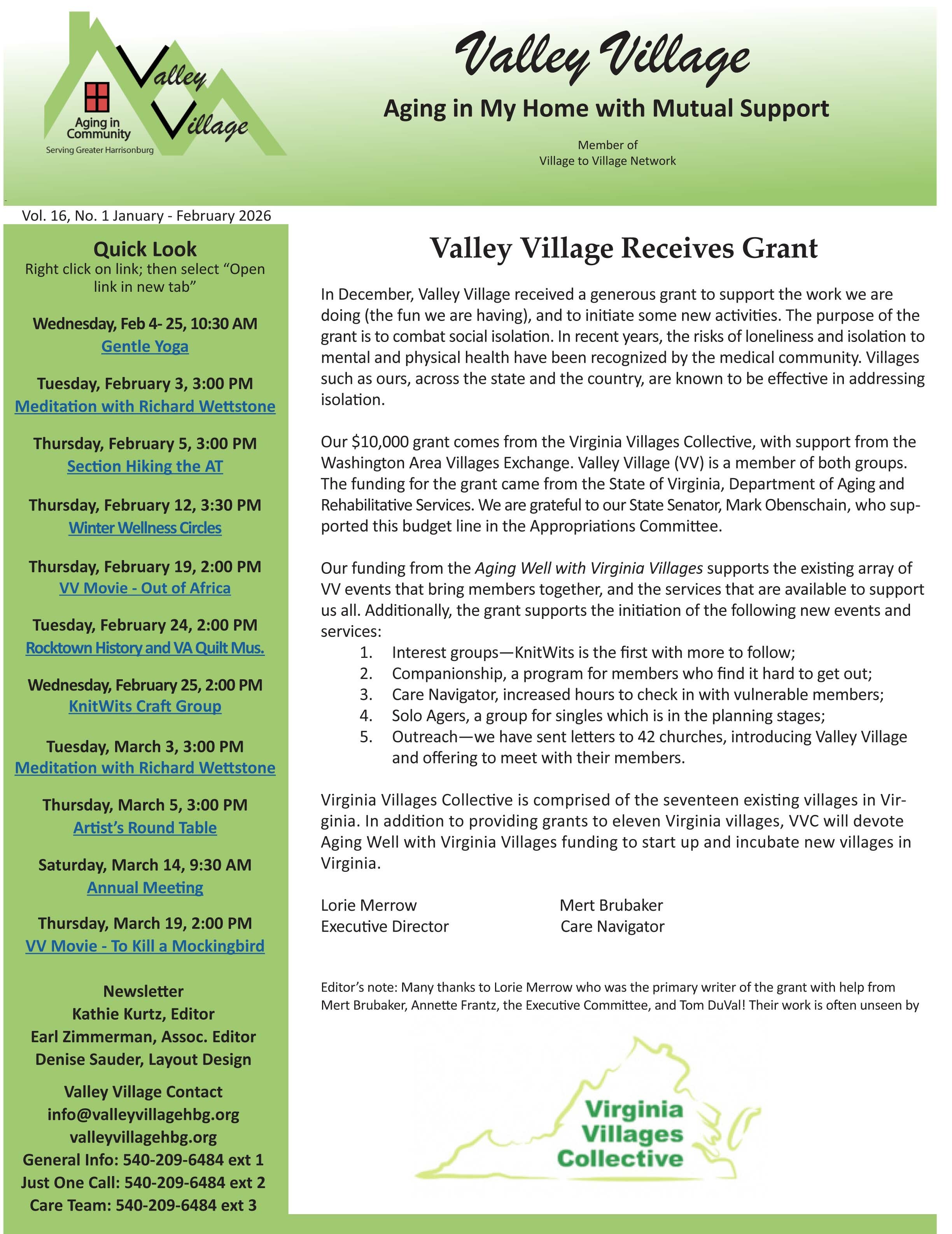 2026 Jan-Feb Newsletter