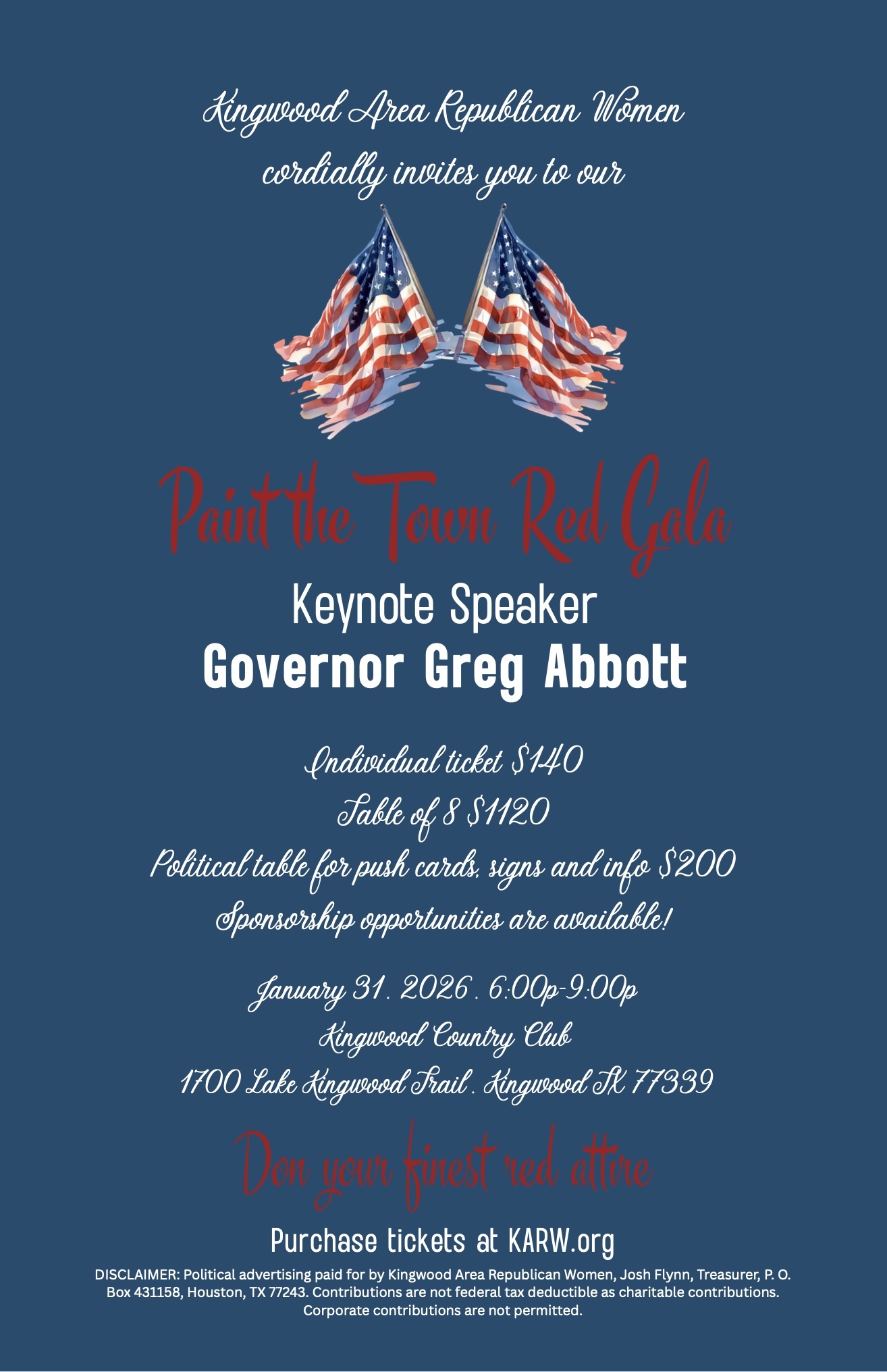 New 2026 PTTR Fundraiser