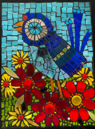 mosaic bird by Ruth Reynoso (edited)