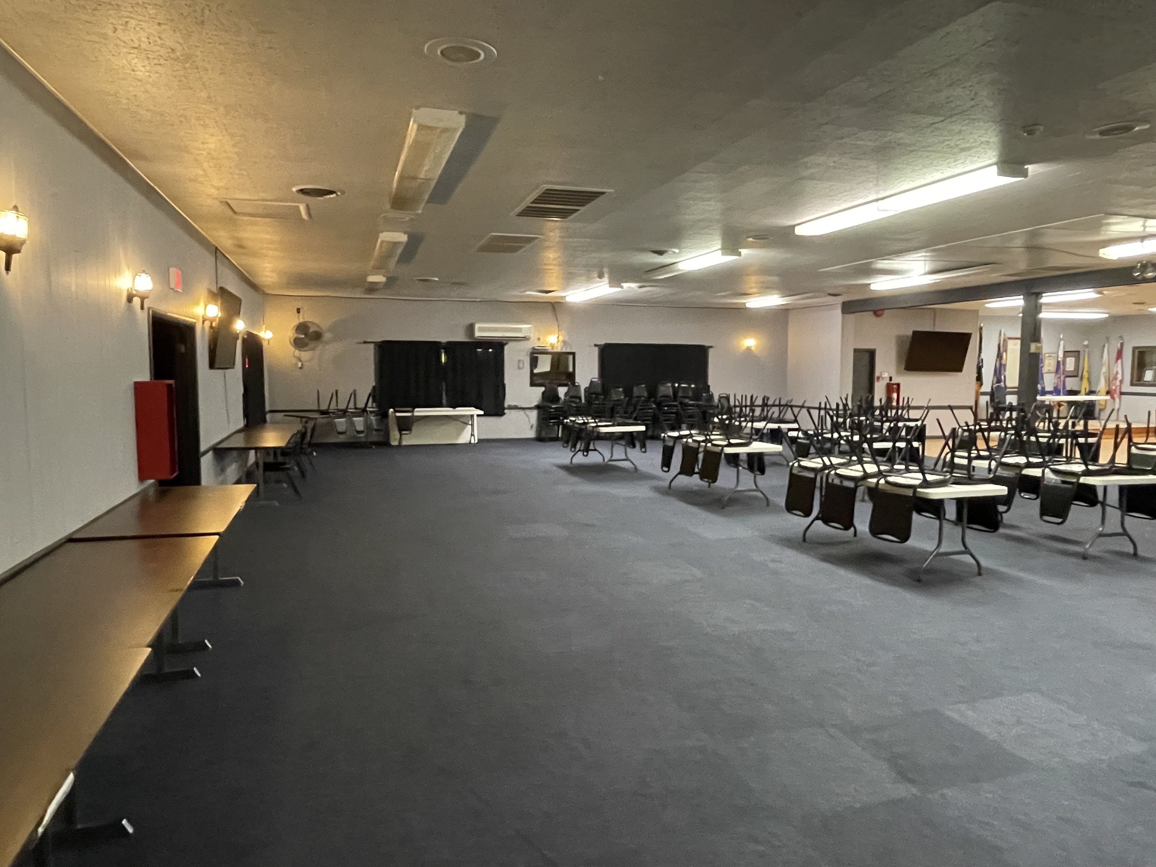 Hall view from northeast corner