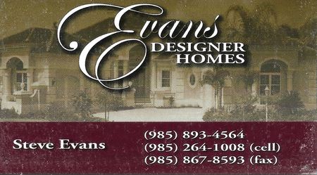 evans designer homes