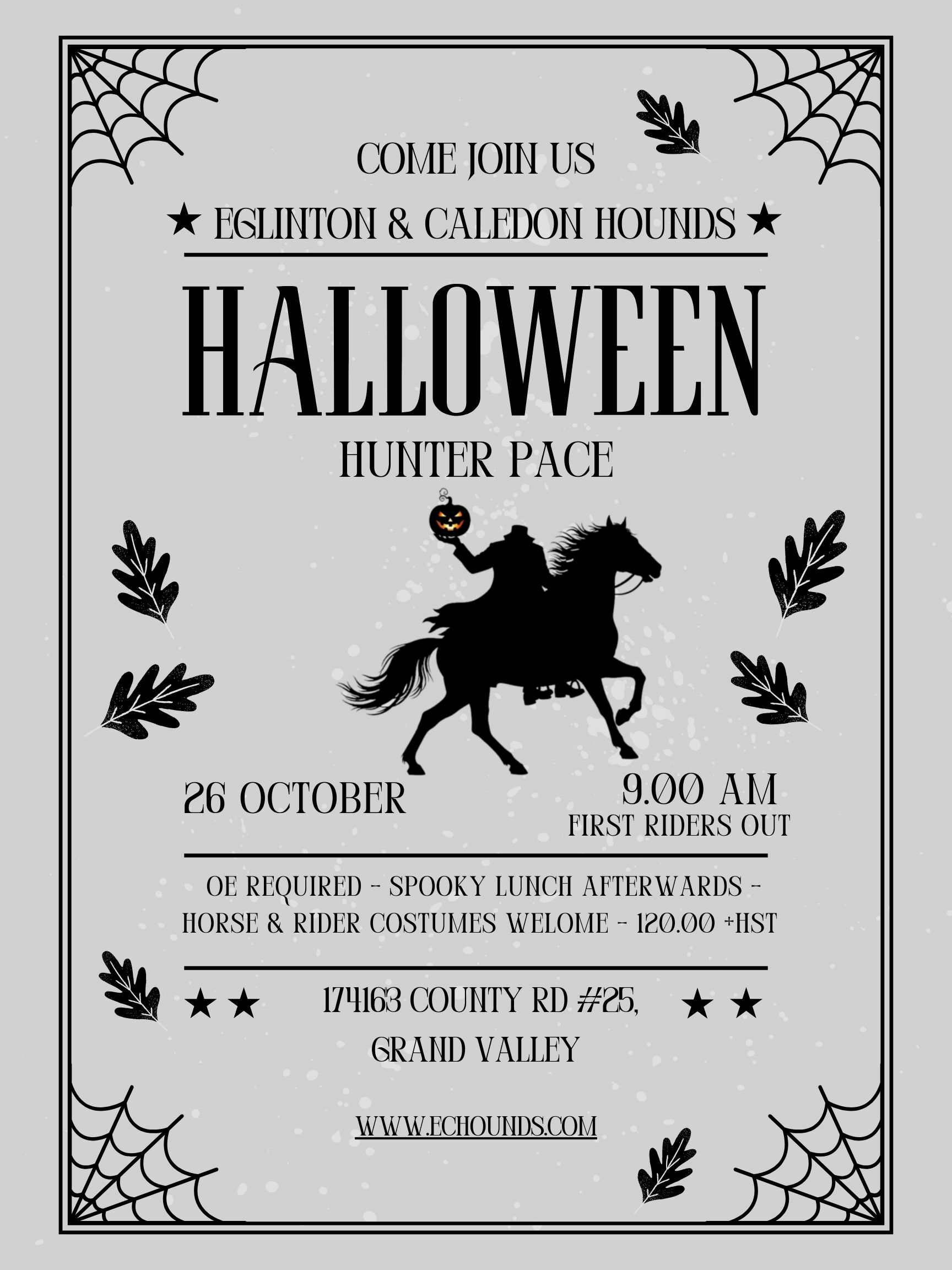 Halloween Hunter pace, 2025 one