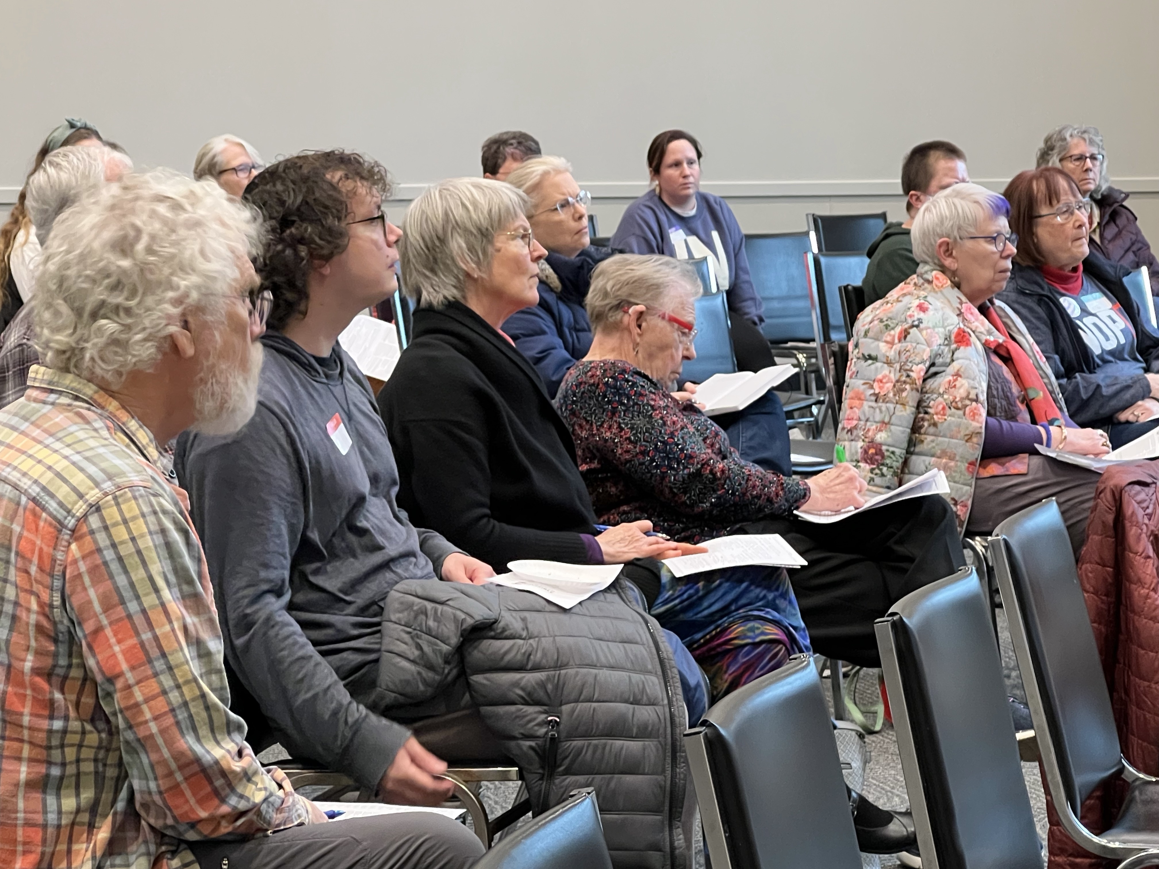 Crowd at No Kinds Workshop 2026