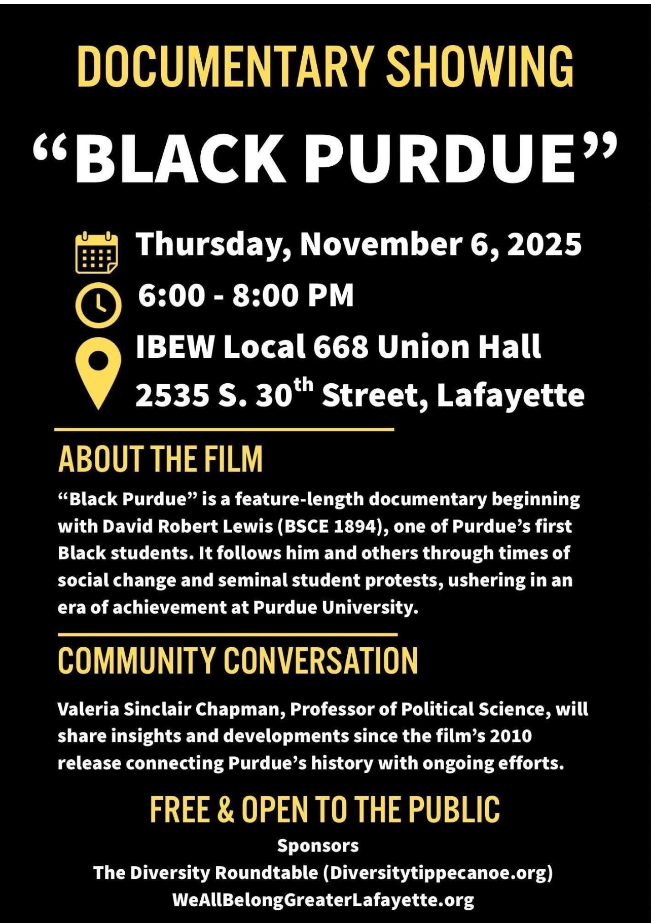 Documentary Black Purdue