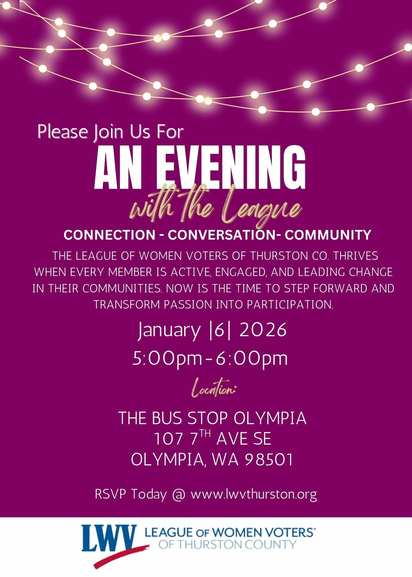 An Evening with the League