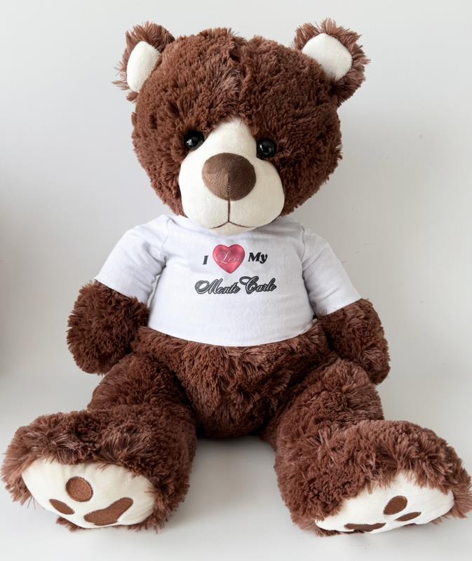 24" 'I Love My Monte Carlo' Teddy Bear