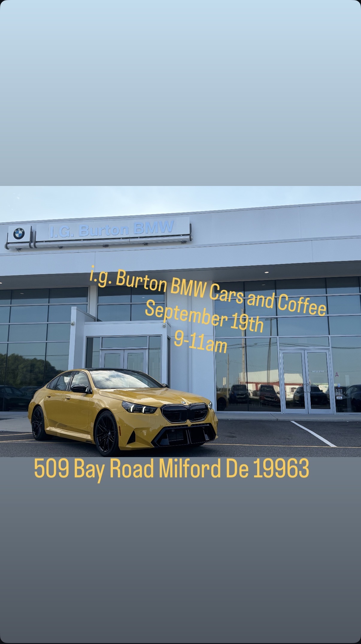 IG Burton BMW Cars and Coffee