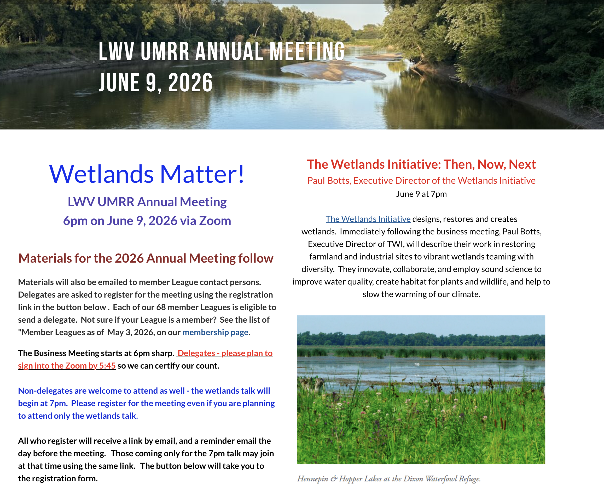 2026 UMRR Annual Mtg