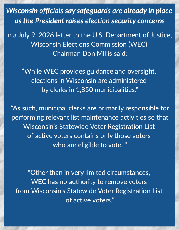 WEC letter to DOJ 2026