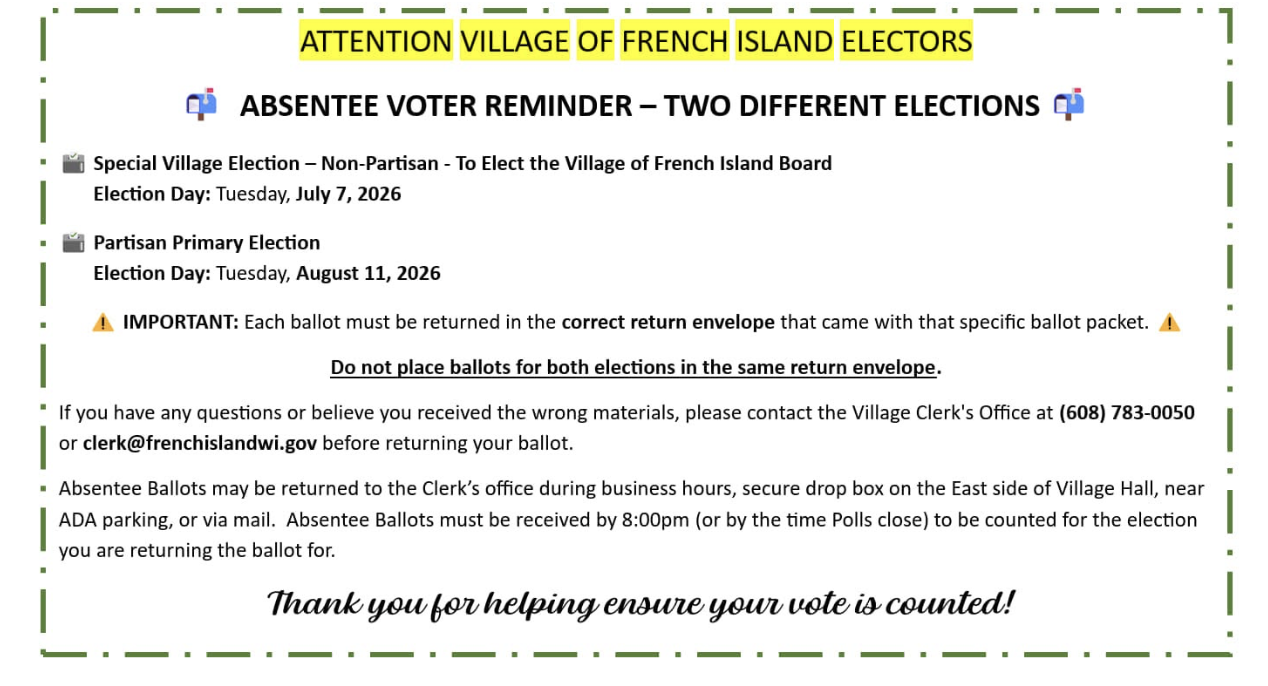 french island absentee