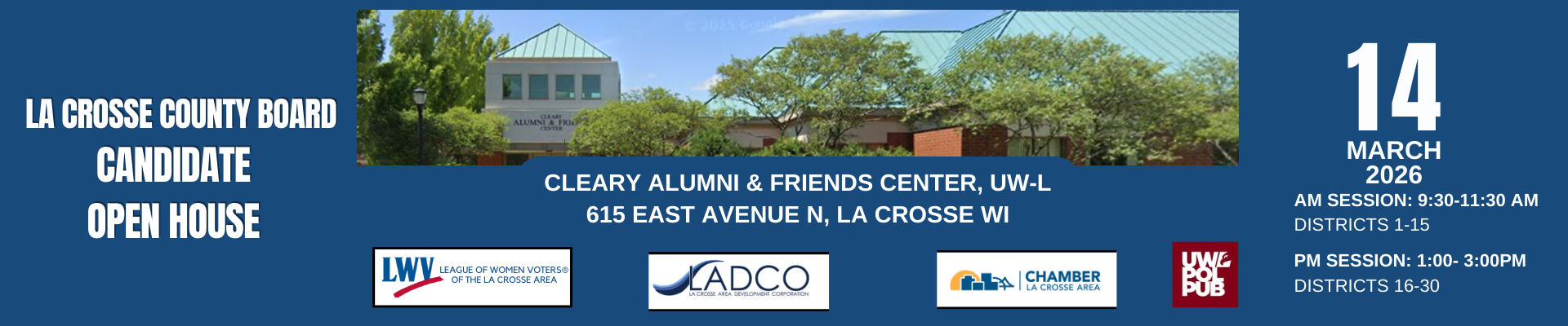 home page open house banner