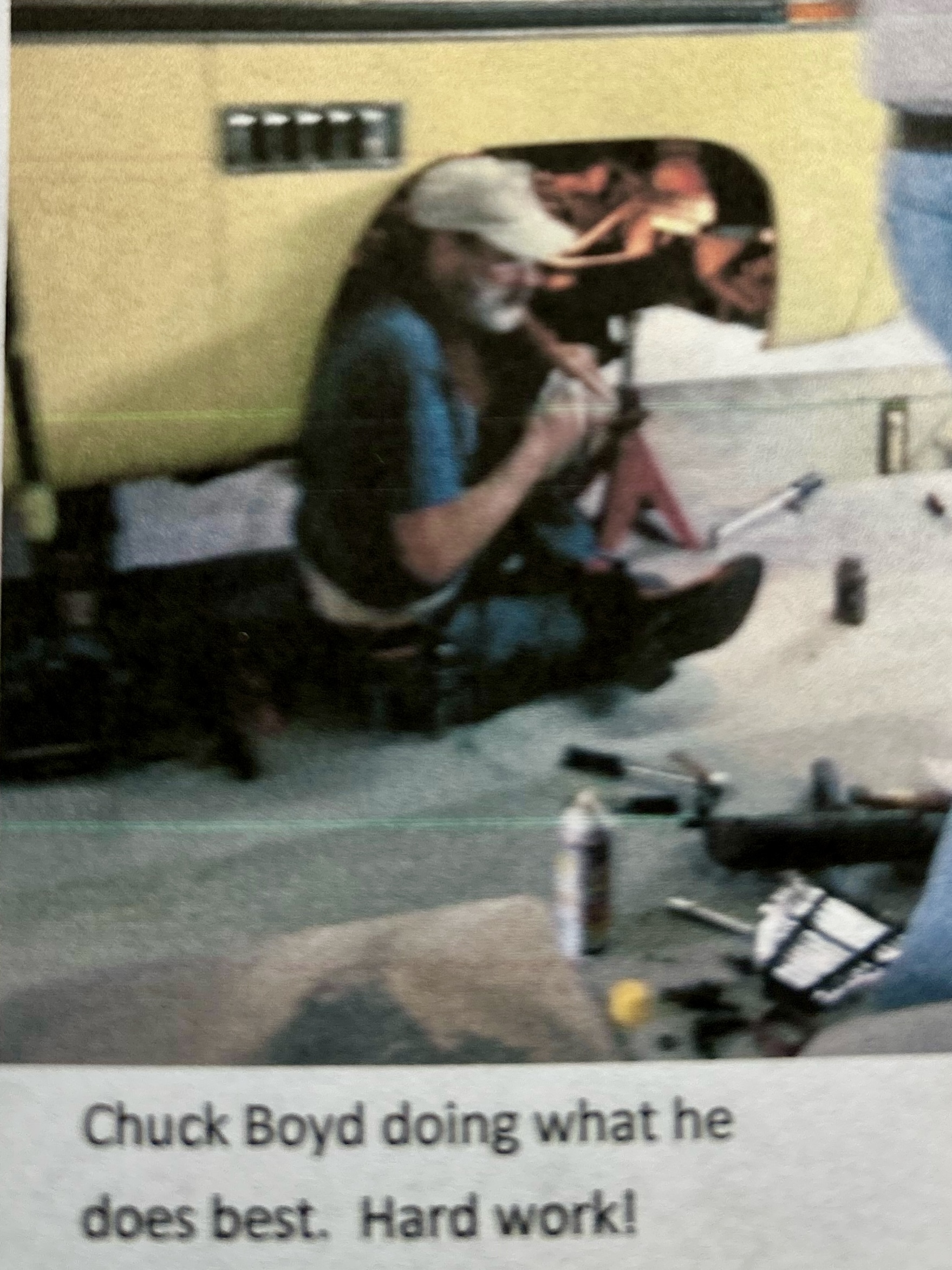 Chuck Boyd Working Hard