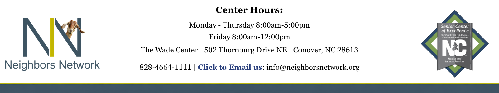 Center Hours Banner 1