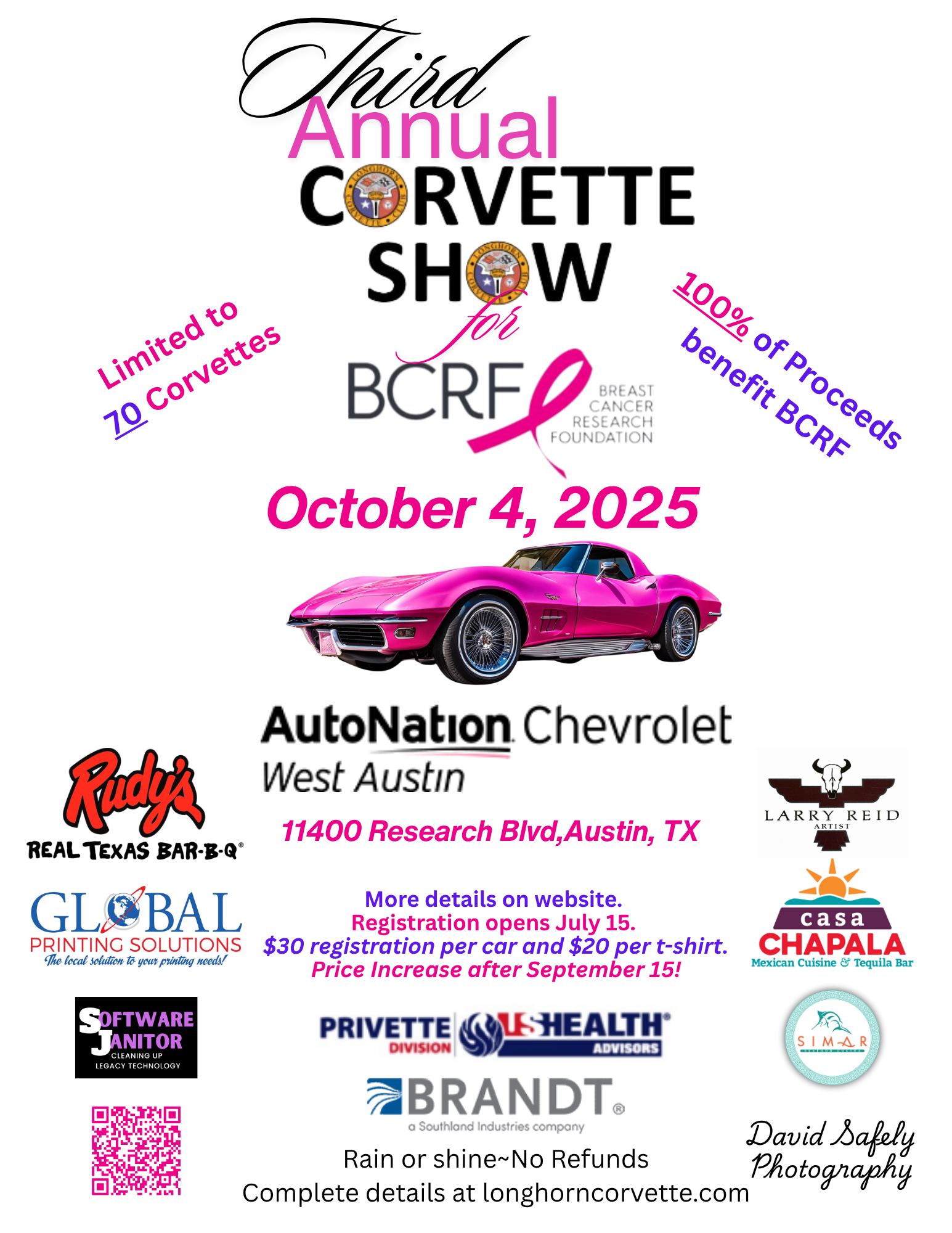 2025 Car Show flyer July 17
