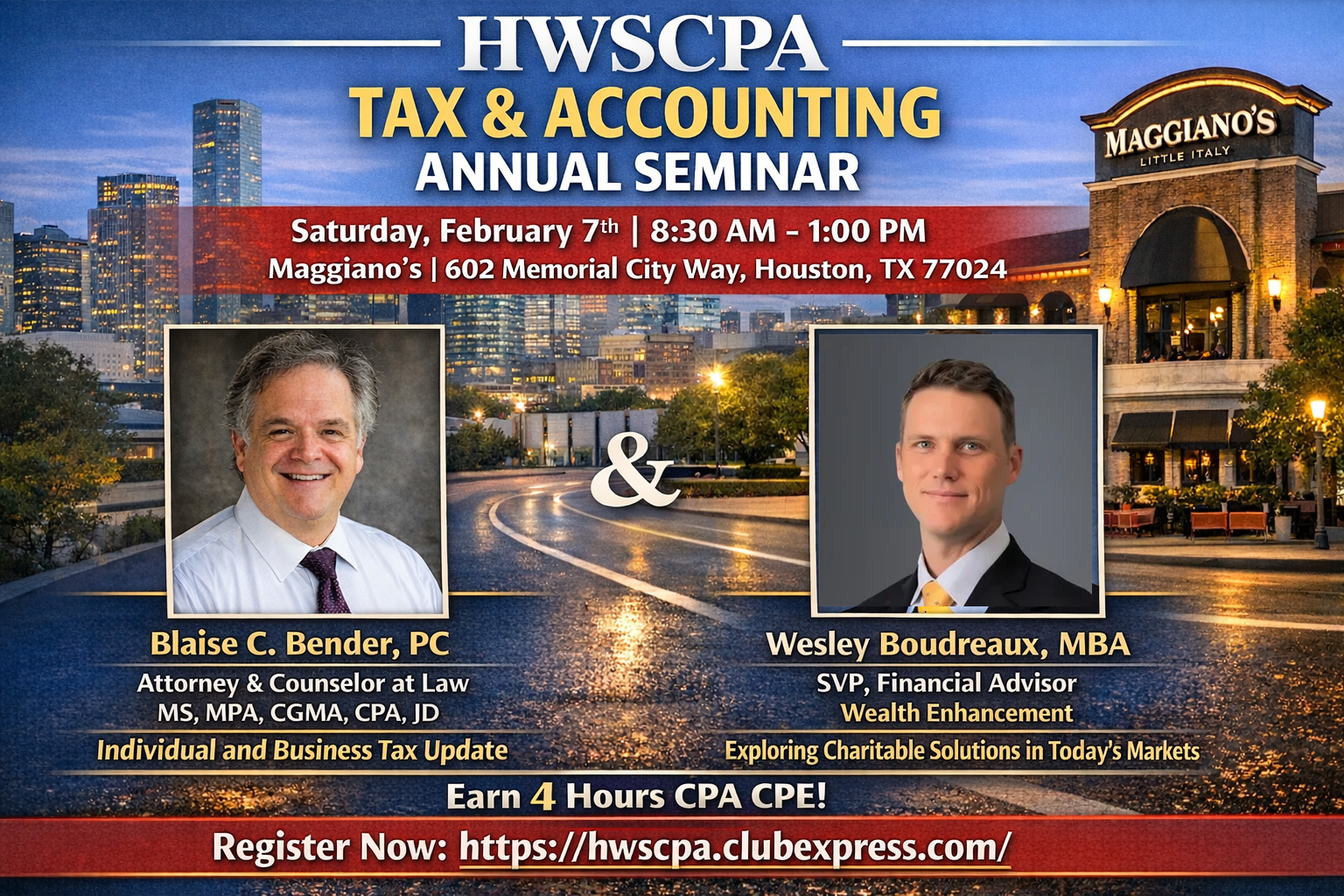 2026 Tax and Accounting Annual seminar flyer
