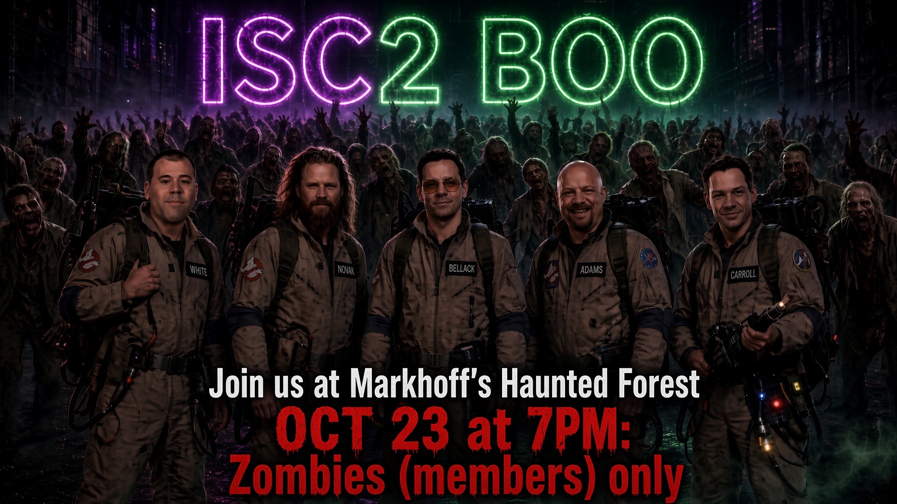 ISC2 NOVA Haunted Forest event flyer