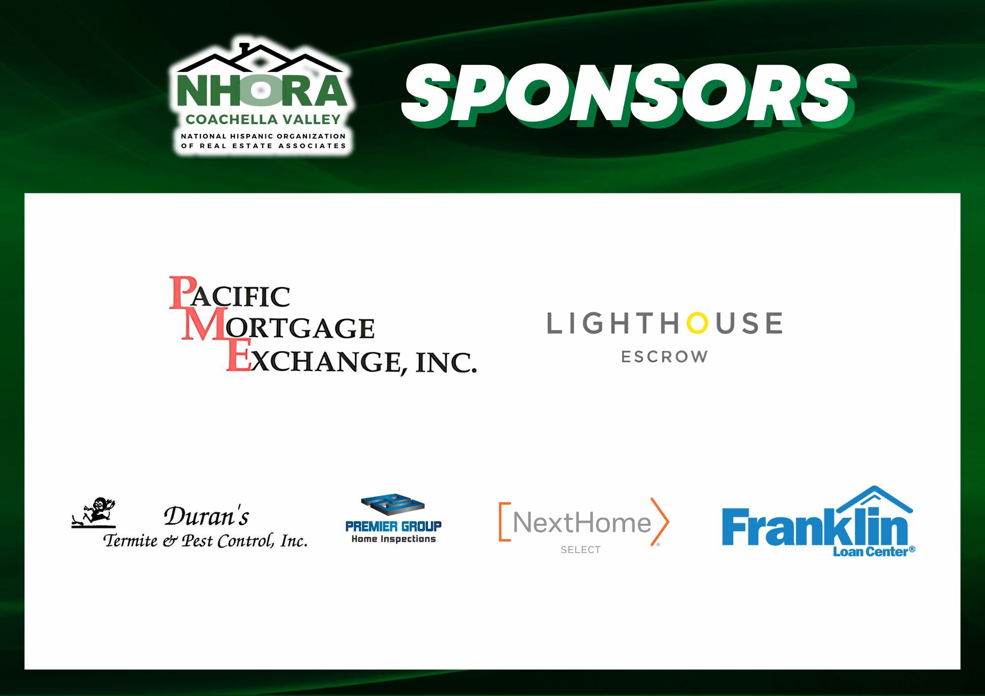 2026 NHORA CV Sponsors