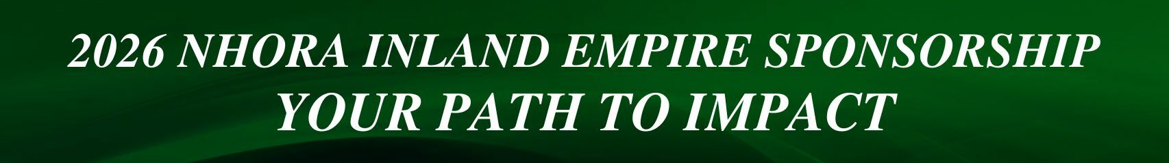 2026 NHORA Inland Empire Sponsorship