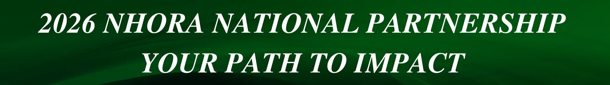 2026 NHORA National Partnership