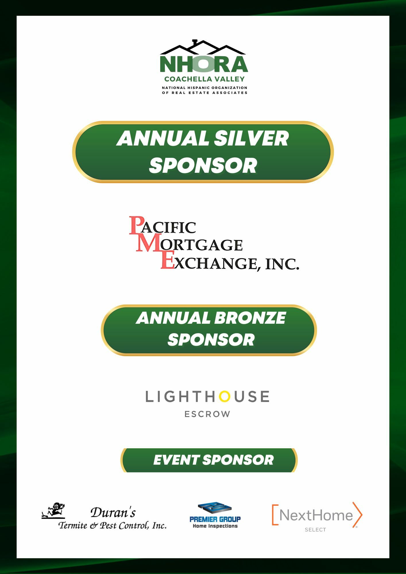 NHORA CV Sponsors