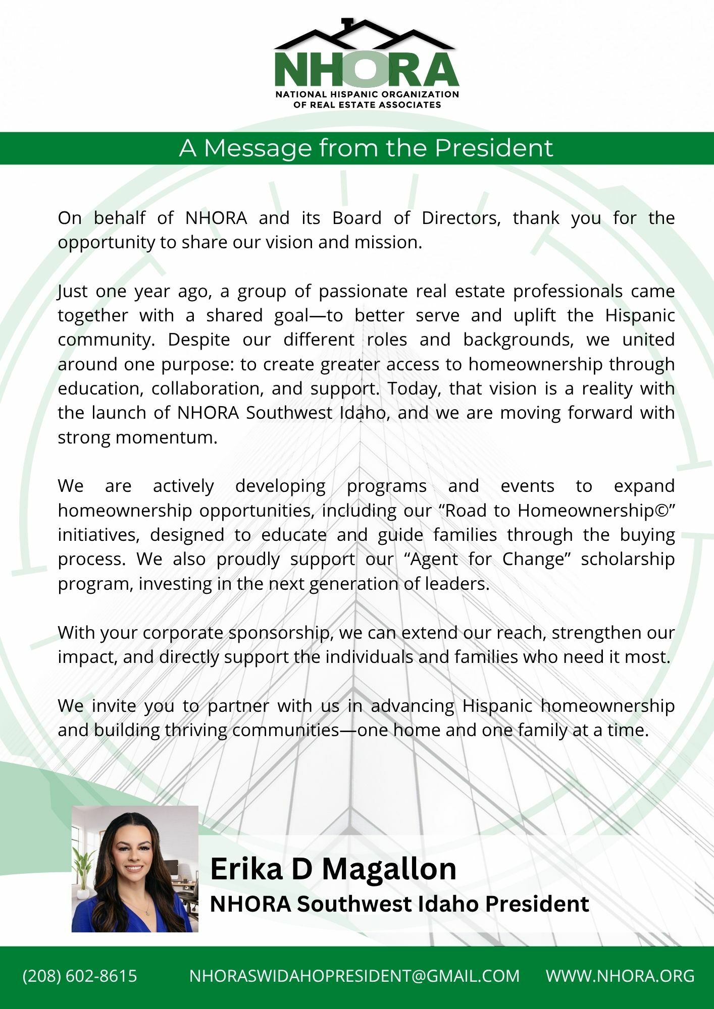 NHORA SW Sponsorship Package letter