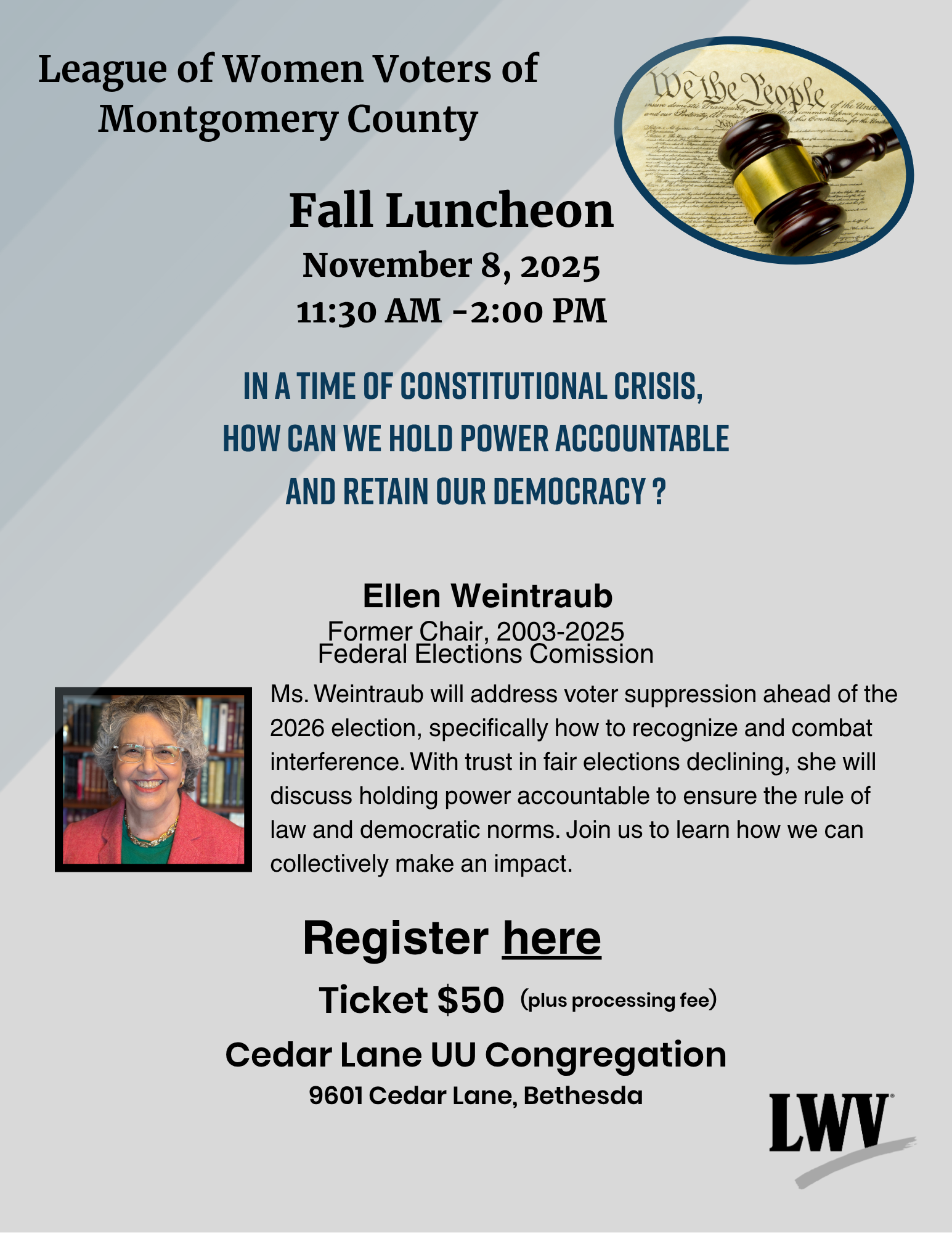 2025 Fall Luncheon flyer