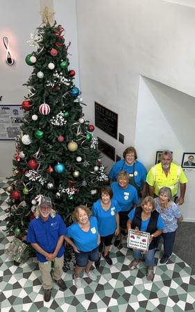 City Hall Decorating 2025 From Above