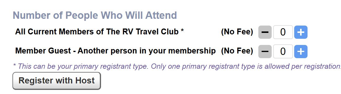 Registering for Two