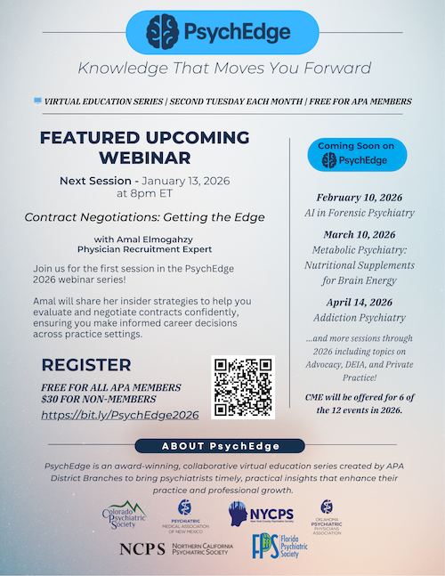 APA PsychEdge webinar series