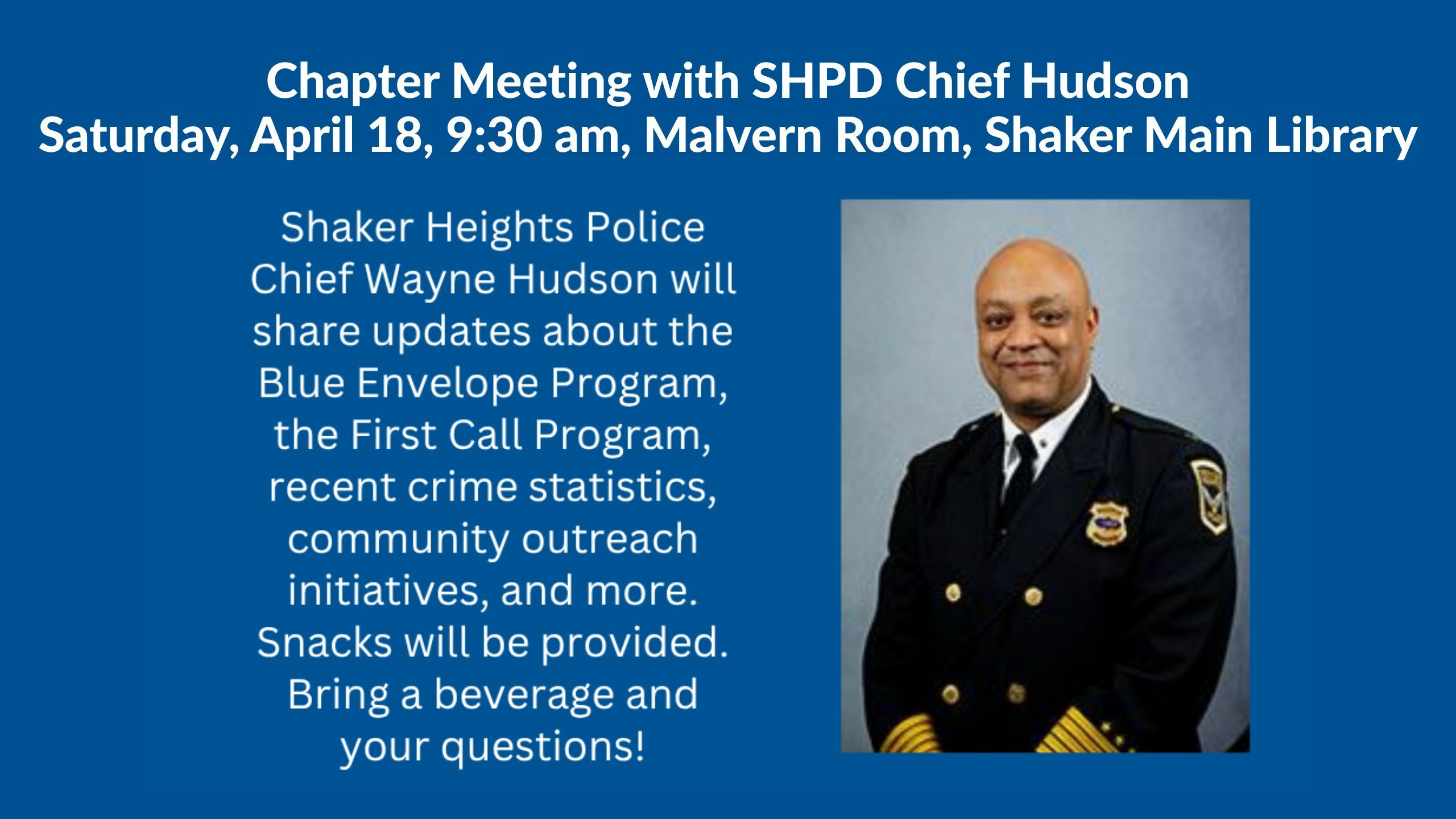 Chapter Meeting April 2026