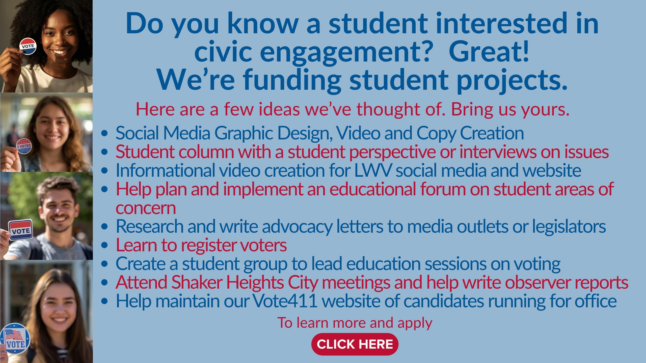 Student Project homepage graphic 2026