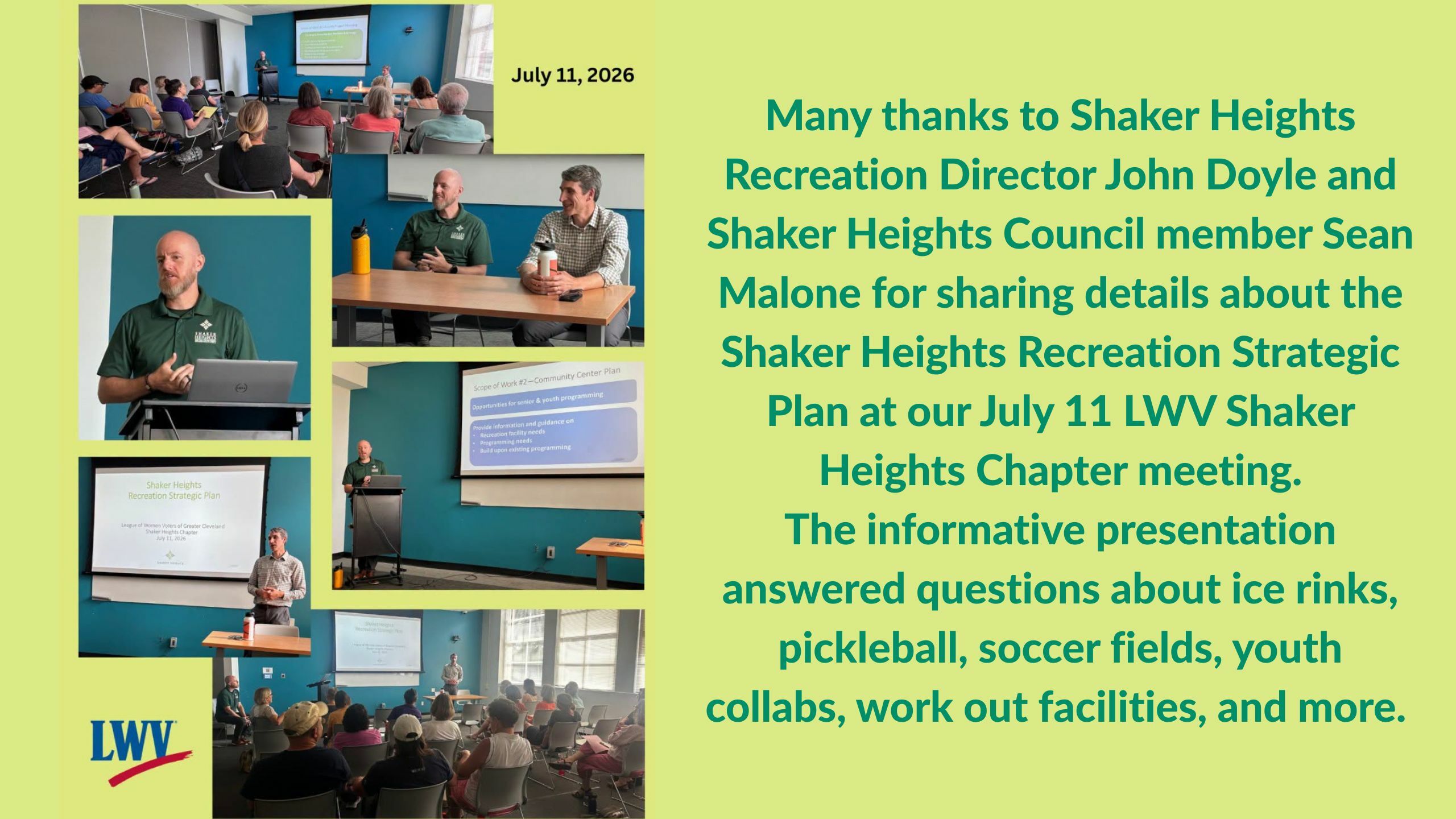 Click to learn more about the Recreation lan