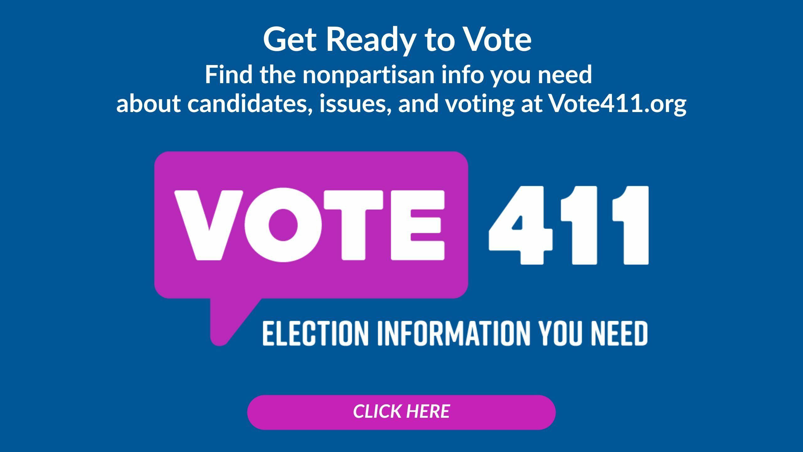 Vote411 splash page