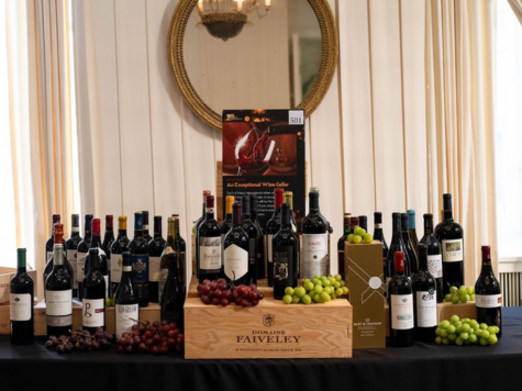 Display of wine collection