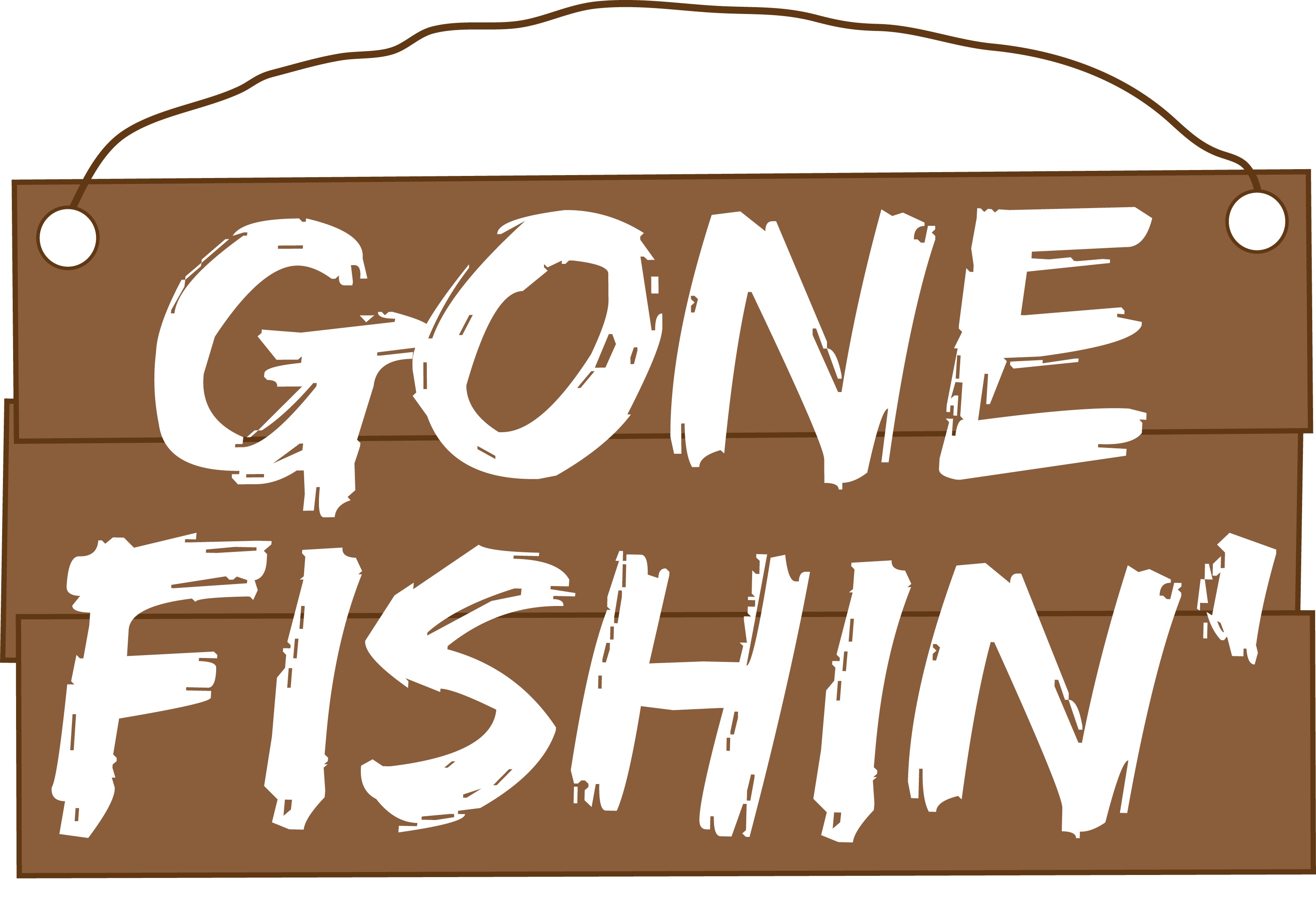Gone Fishing Sign