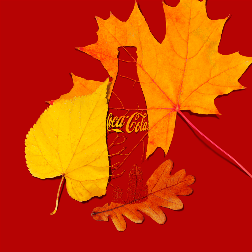 Coke Bottle Fall Leaves