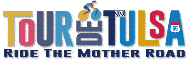 Tour de Tulsa 2026 logo, horizontal