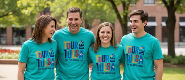 2026 Tour de Tulsa official t-shirt.