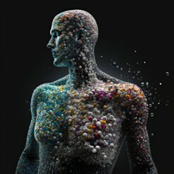 Human affected by microplastics