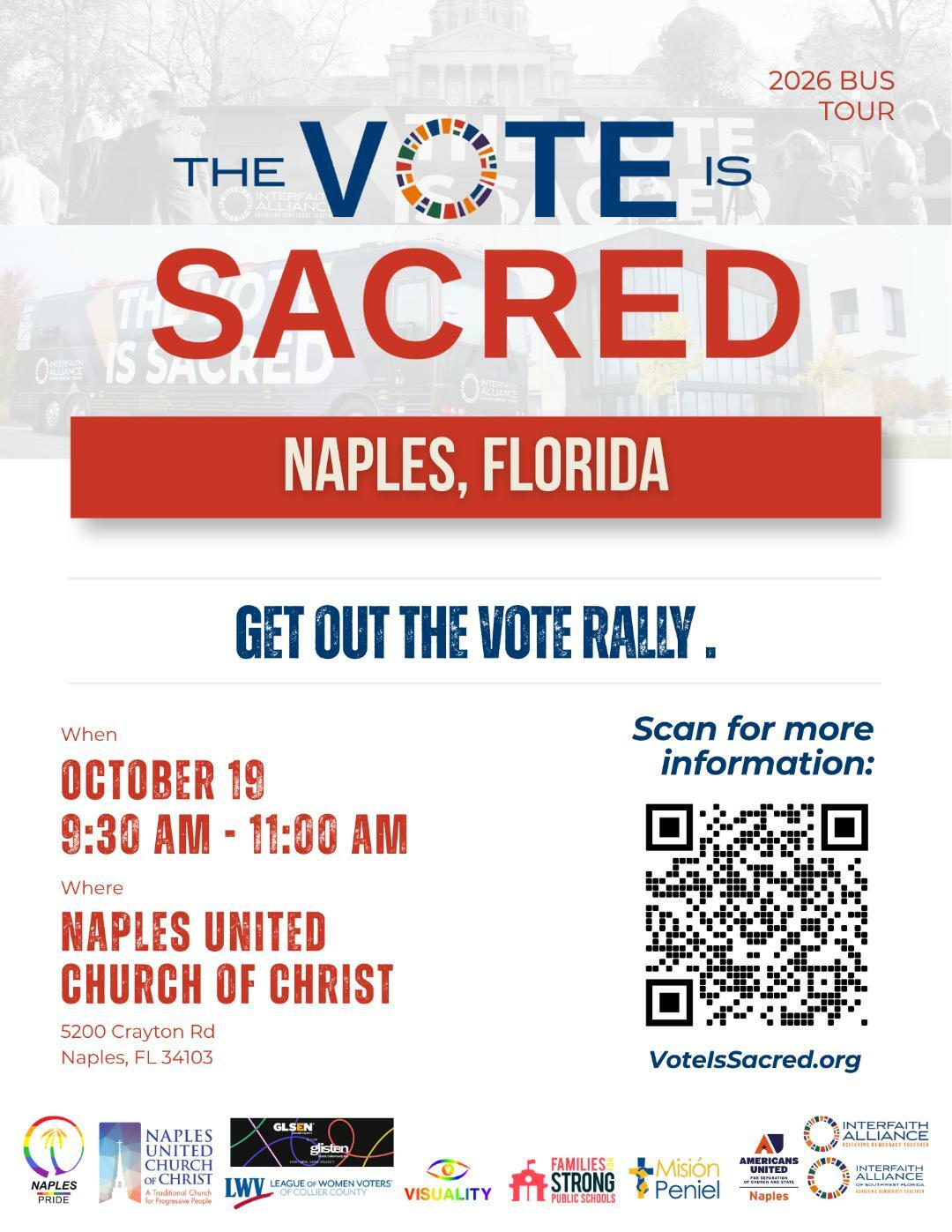 The Vote Is Sacred flyer