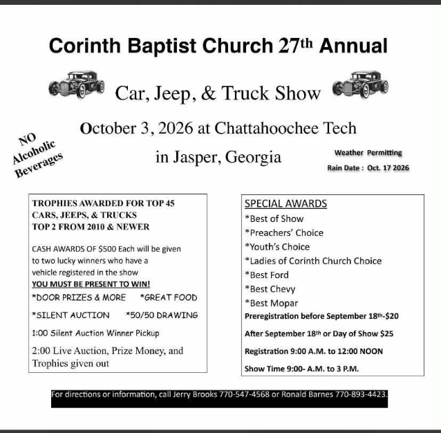 2026 10 Corinth show