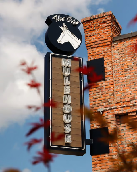 Old mule house sign