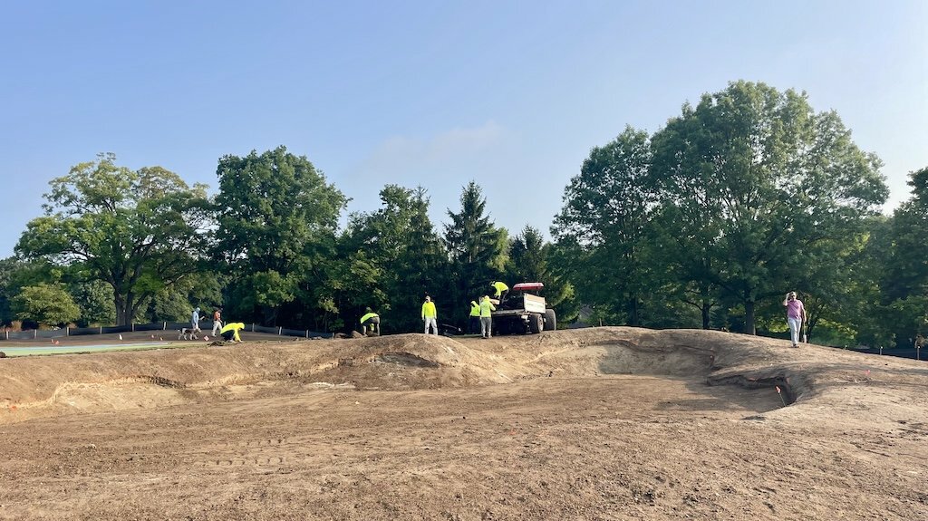 Travis Pointe Country Club golf course renovation construction