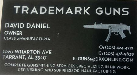 Trademark Guns FFL Business Card