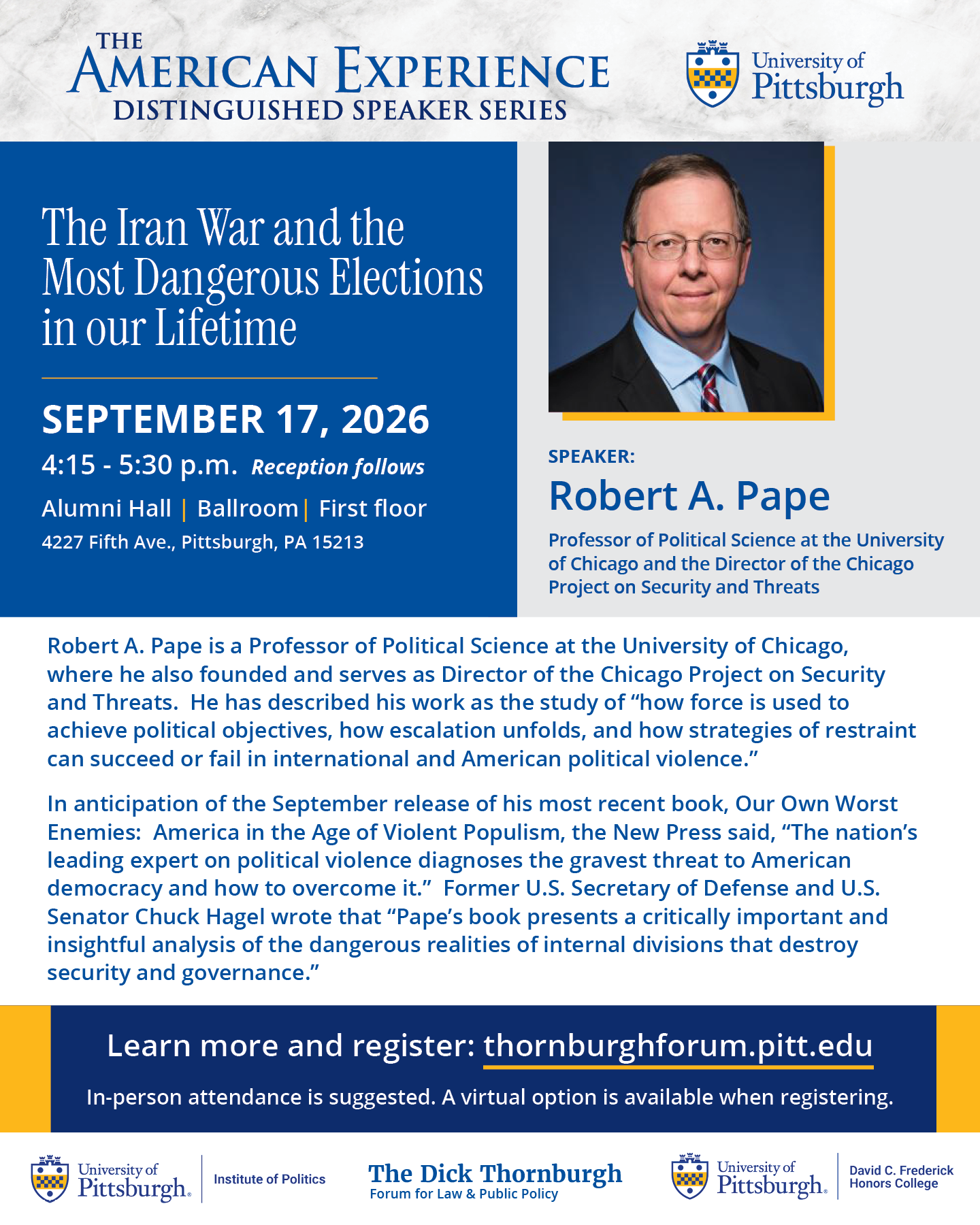 IOP B. Pape Most Dangerous Election 9/26