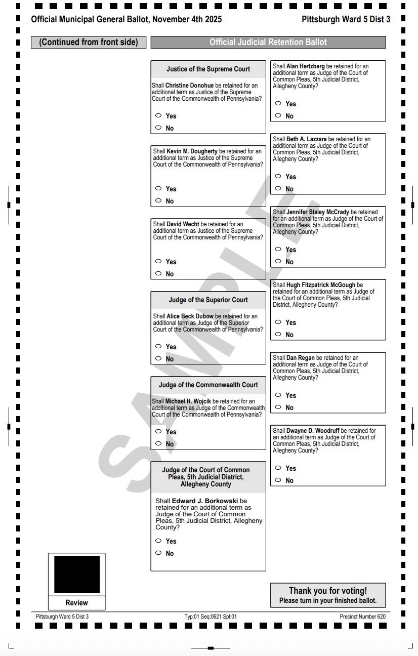 N25 Sample Ballot back